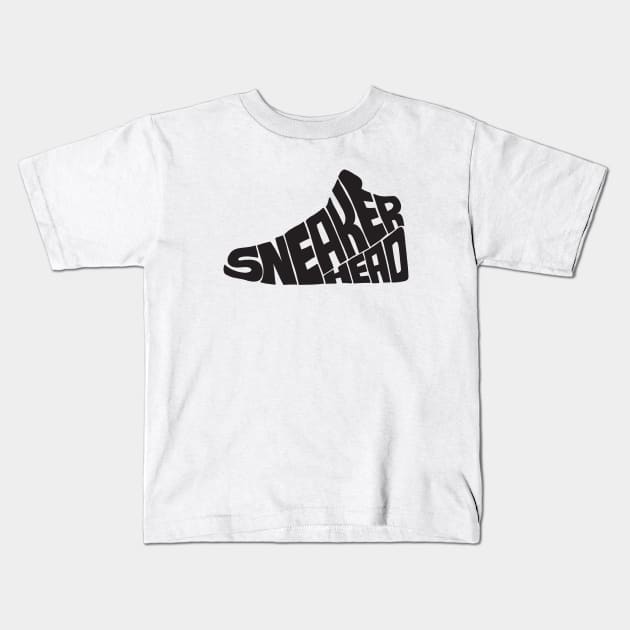 Sneakerhead black Kids T-Shirt by Seanings